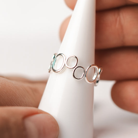 Anillo ajustable óvalos