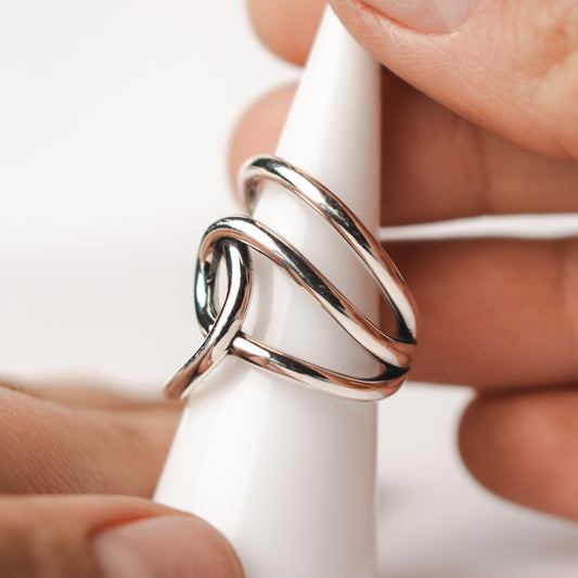 Anillo ajustable diseño irregular