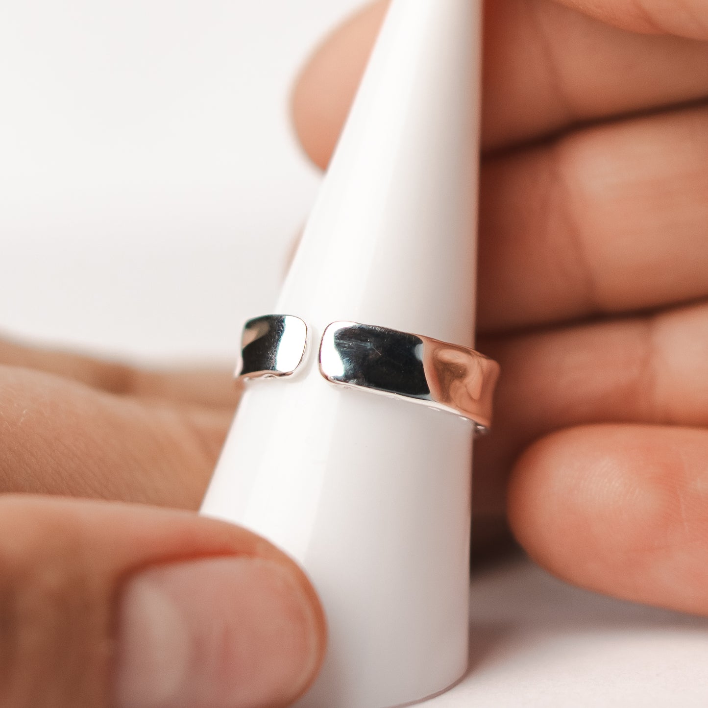 Anillo ajustable circón estrella fugaz