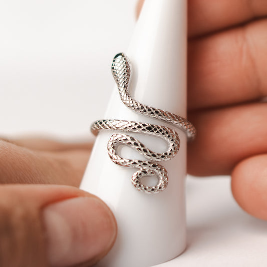 Anillo ajustable serpiente