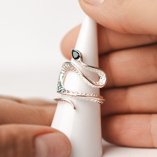 Anillo ajustable serpiente