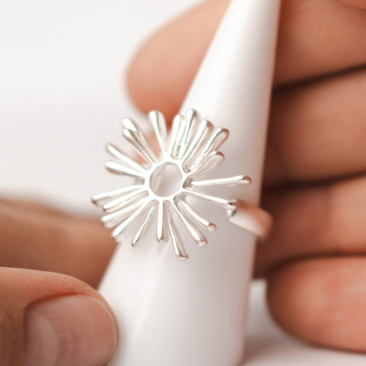 Anillo diseño palitos
