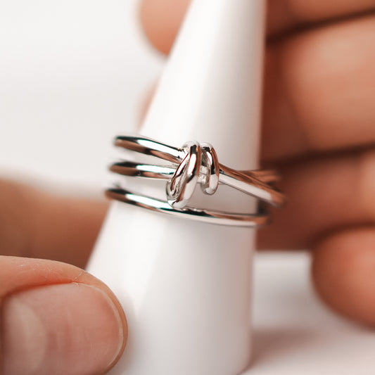 Anillo ajustable nudo