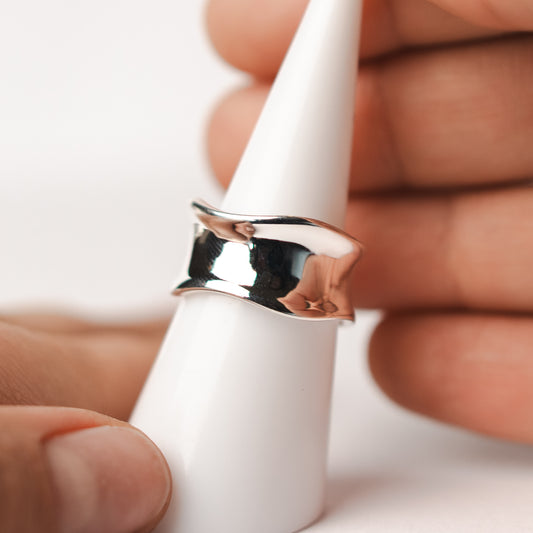 Anillo ajustable irregular
