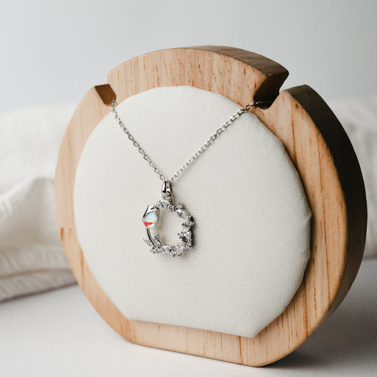 Collar de tulipán y circones