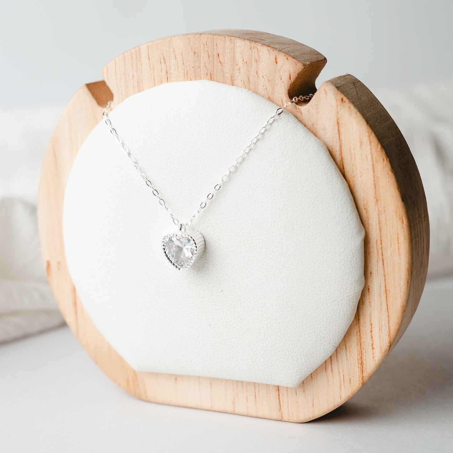 Collar punto corazón