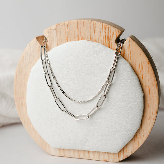 Collar doble cadenas