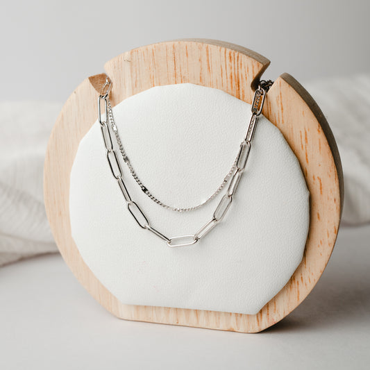 Collar doble cadenas