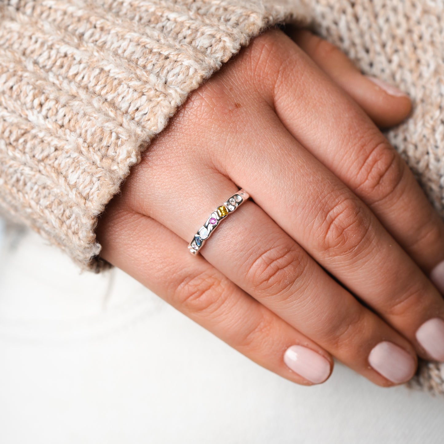 Anillo ajustable multicolor