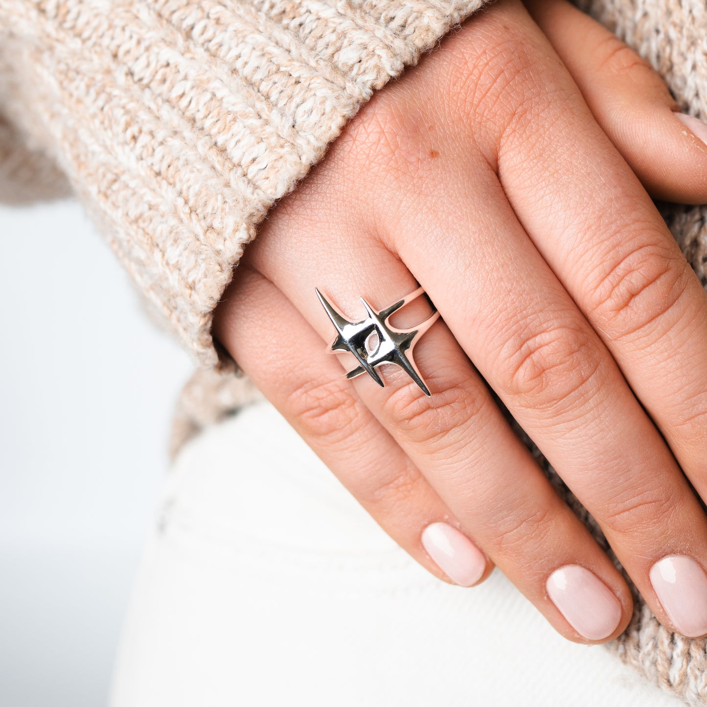 Anillo ajustable estrellas fugaces