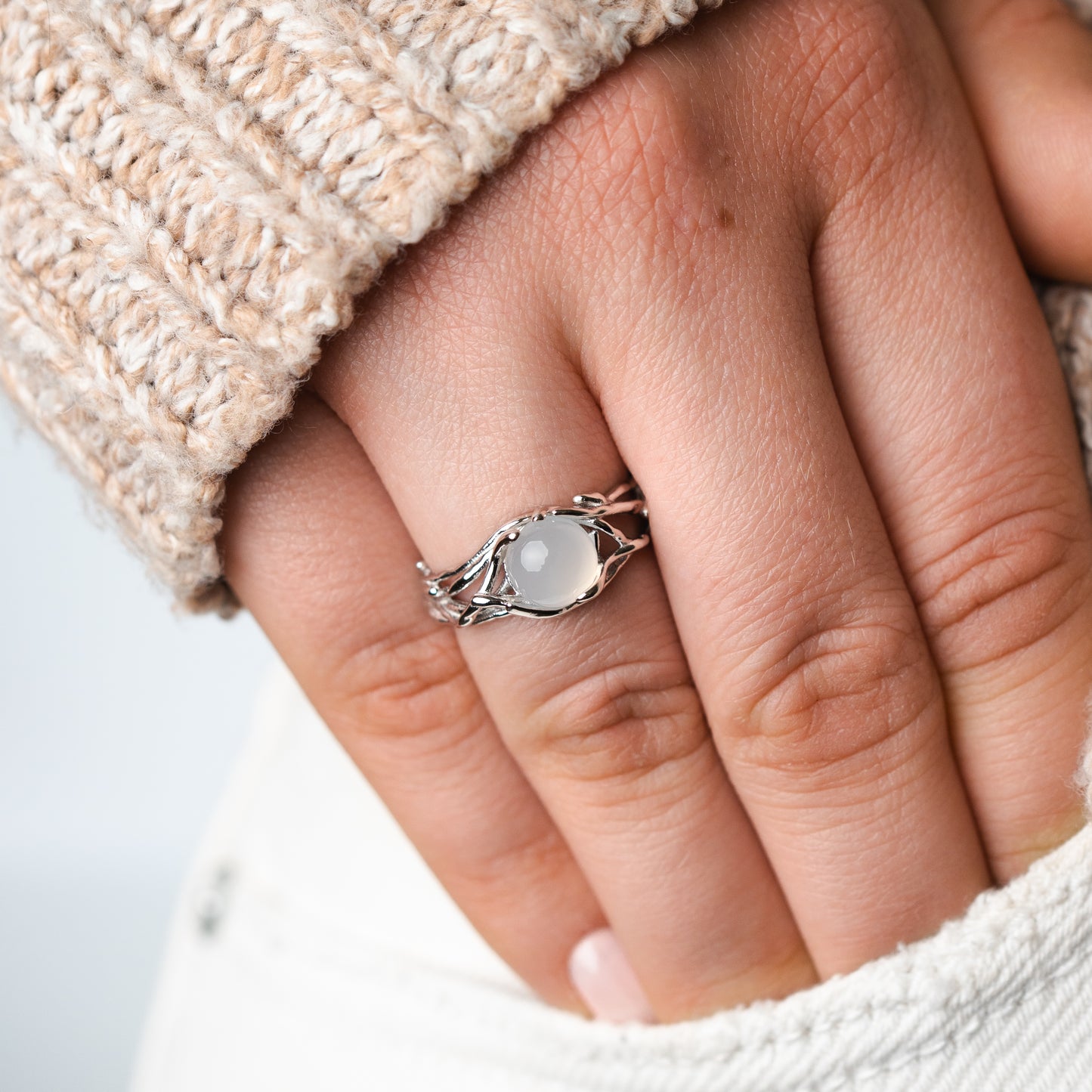 Anillo ajustable piedra