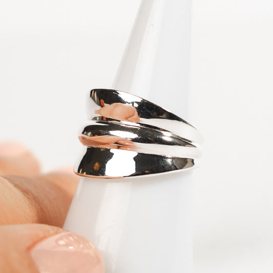 Anillo ajustable diseño chunky