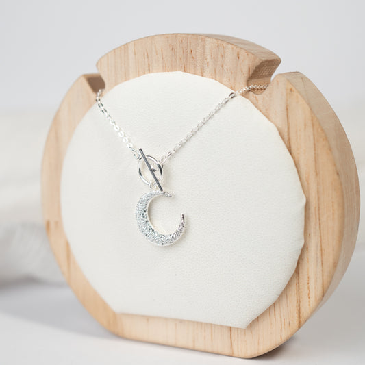 Collar timón media luna circones
