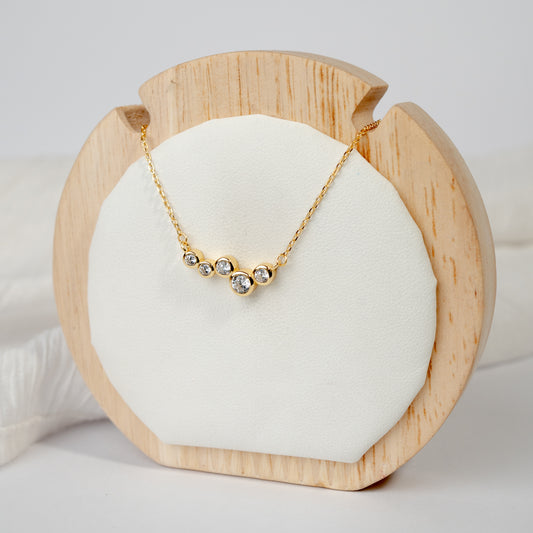 Collar circones bañado en oro