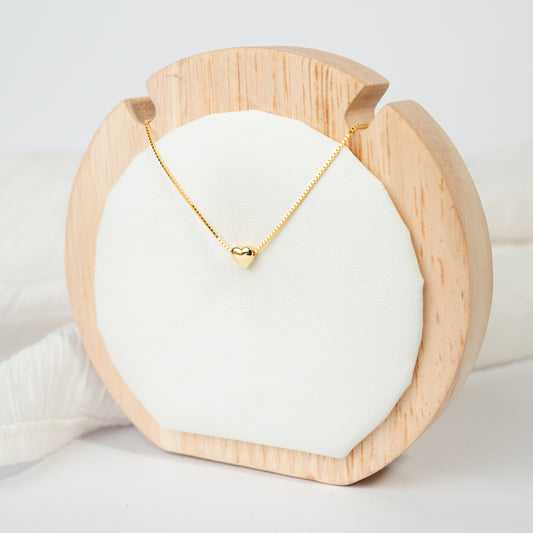 Collar corazón petit bañado en oro