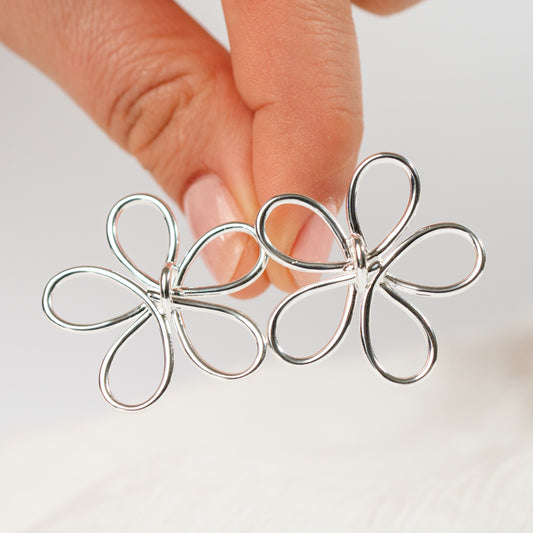 Aros pegados flor