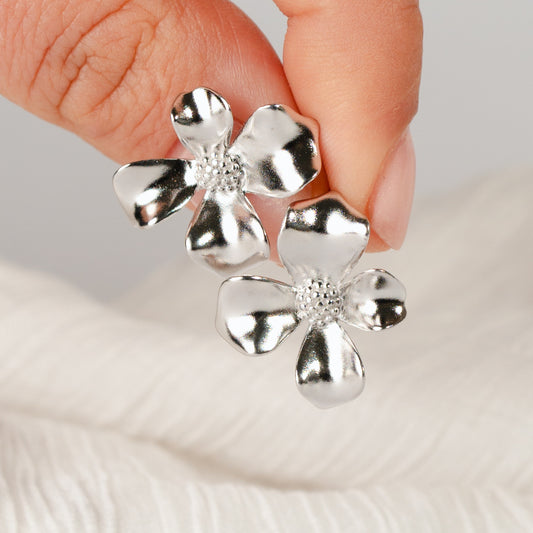 Aros pegados flor