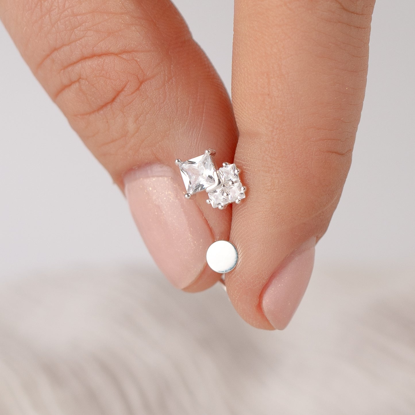 Aros pegados con tope circones