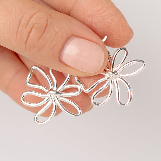 Aros argolla flores