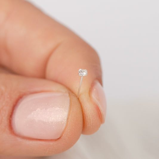 Aro piercing nariz circón