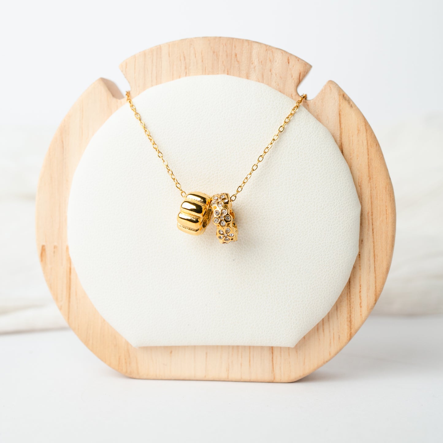 Collar Duo Charms Crystal