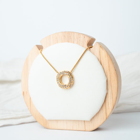 Collar Círculo Brillante