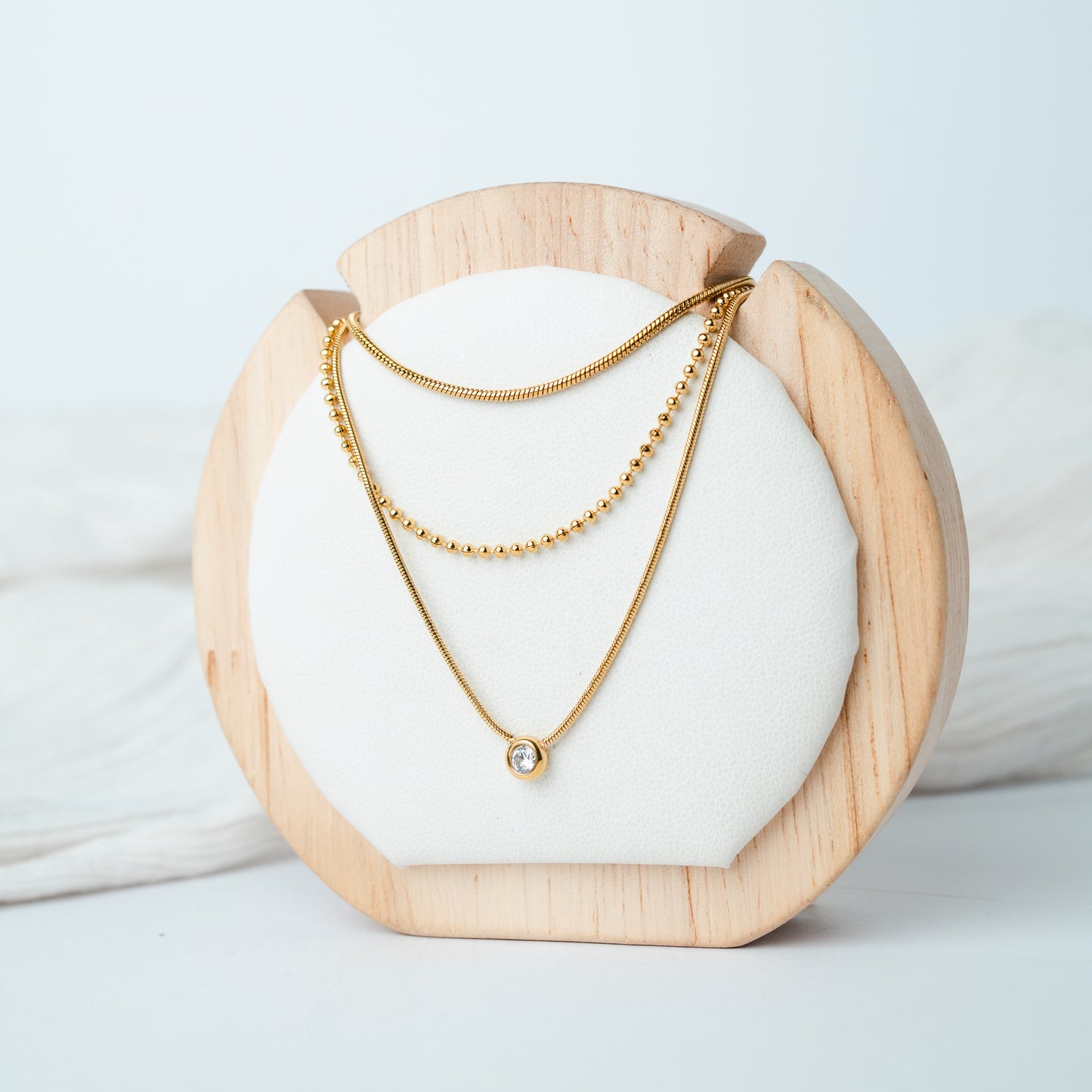 Collar Triple Layer Golden