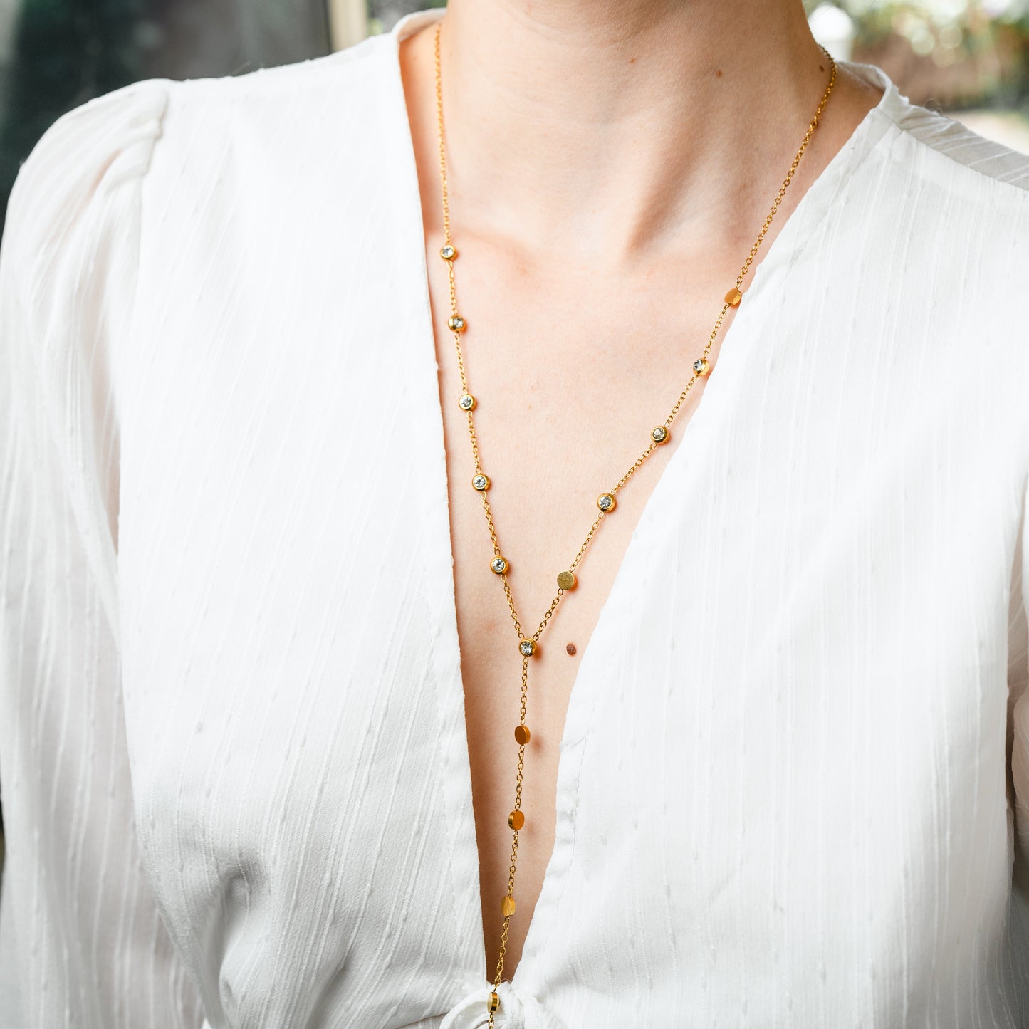 Collar cascada de luz