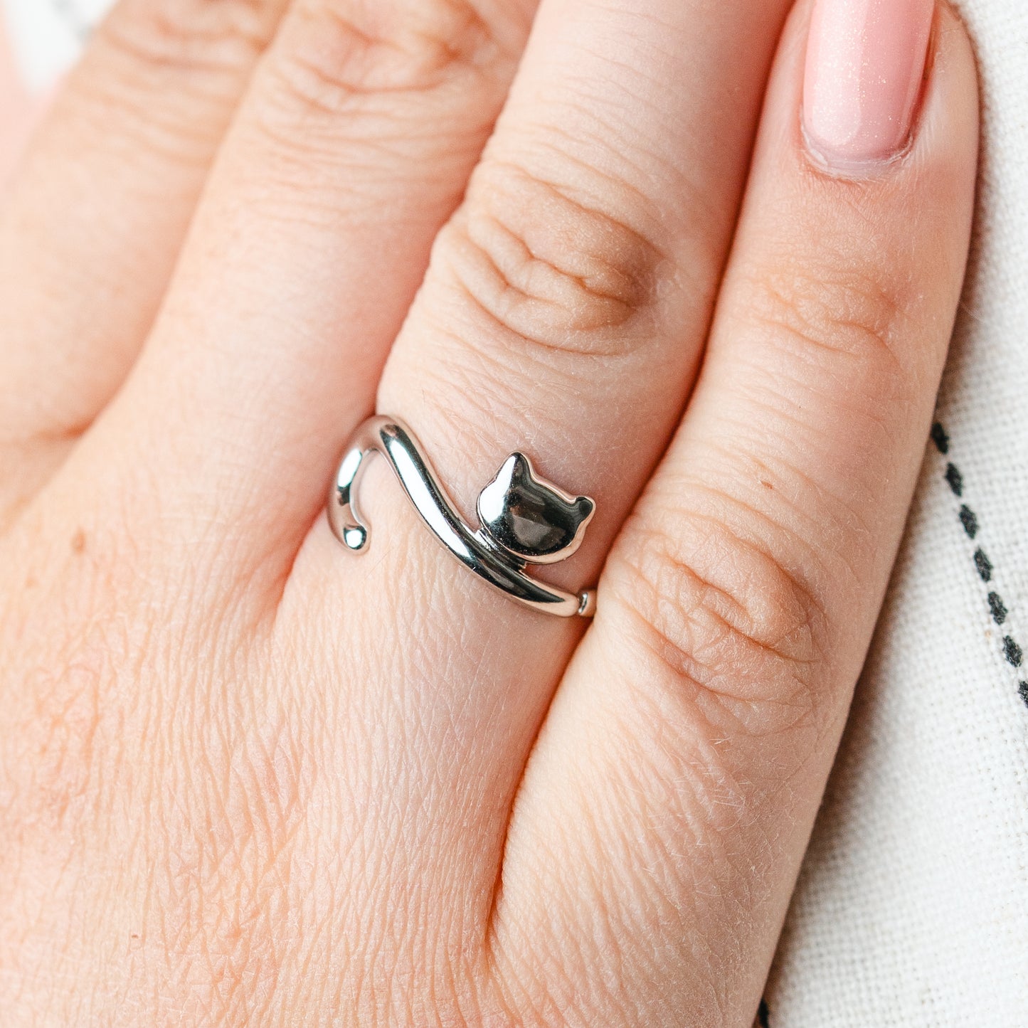Anillo Cat Lover silver