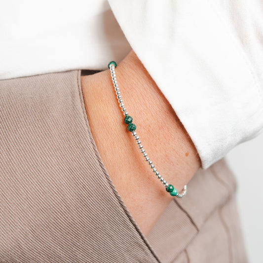 Pulsera mostacillas verde