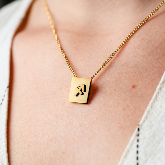 Collar zodiac Sagitario bañado en oro