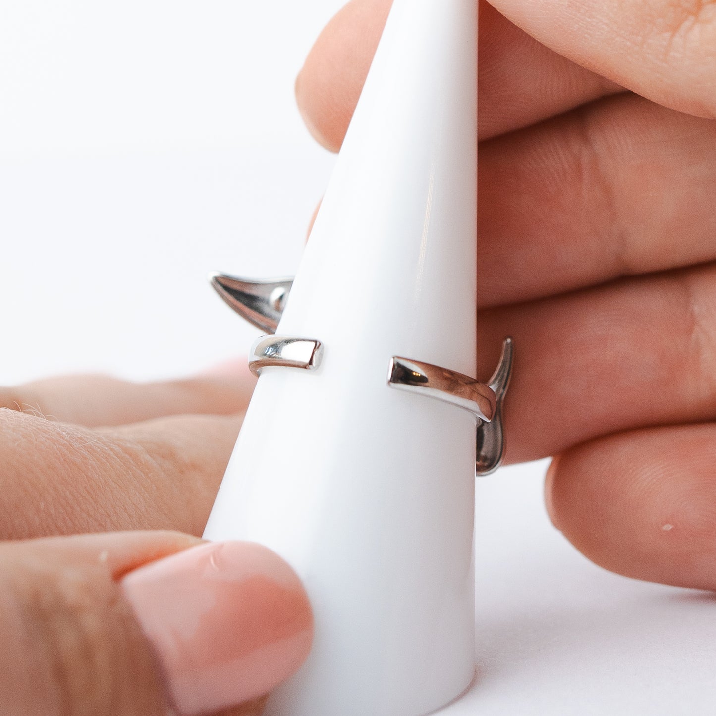 Anillo Dachshund silver