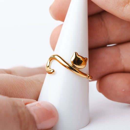 Anillo Cat Lover gold