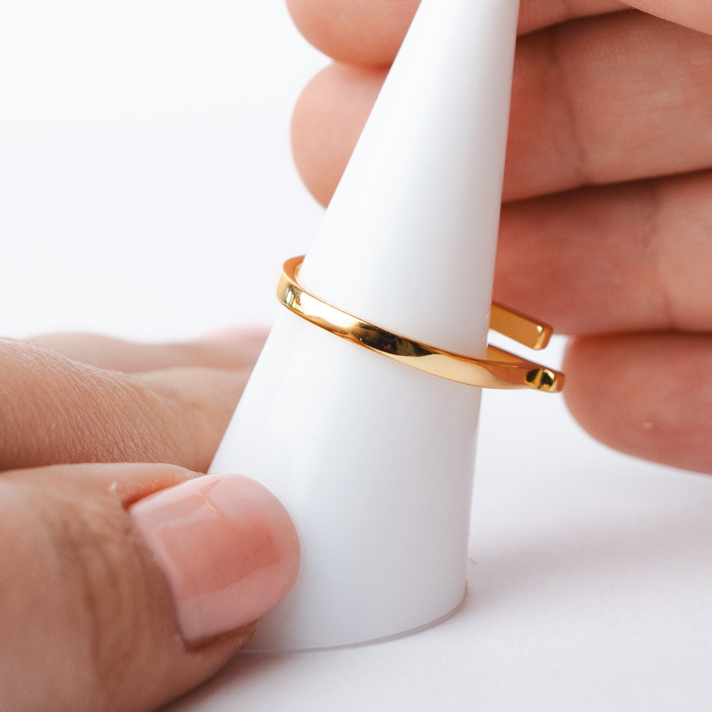 Anillo diseño bañado en oro