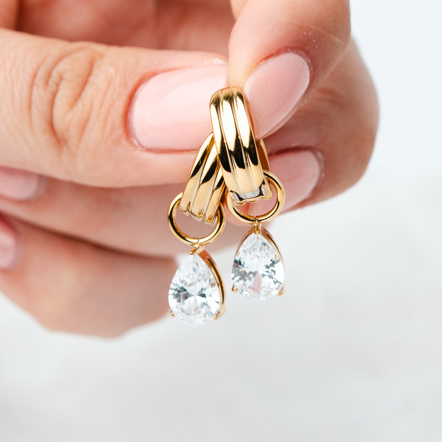 Aros argolla Aurora bañado en oro