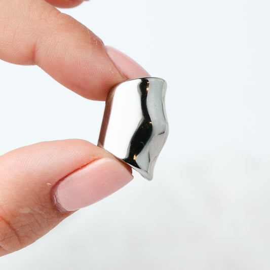 Aro ear cuff liso silver