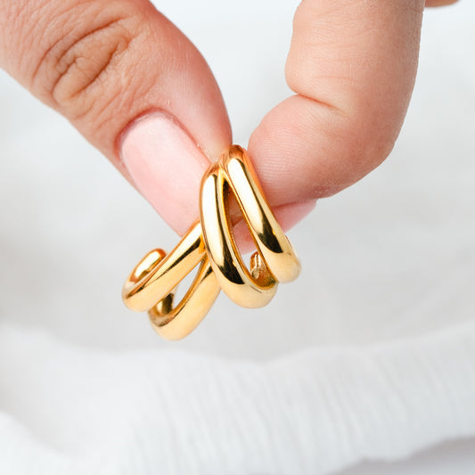 Aros Double Wave Gold