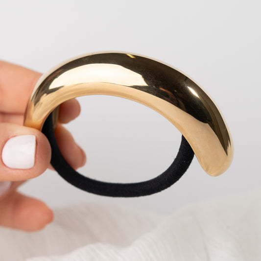 Accesorio de pelo bañado en oro