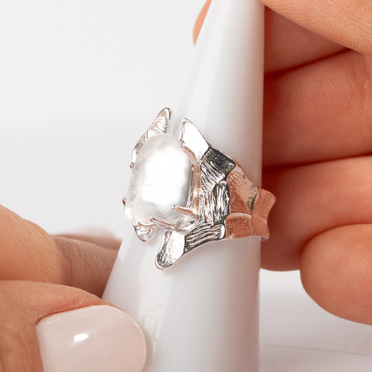 Anillo ajustable diseño circón