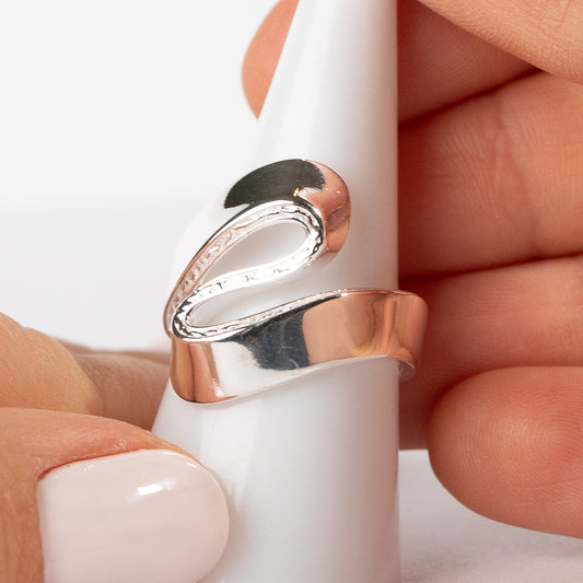 Anillo ajustable diseño circones