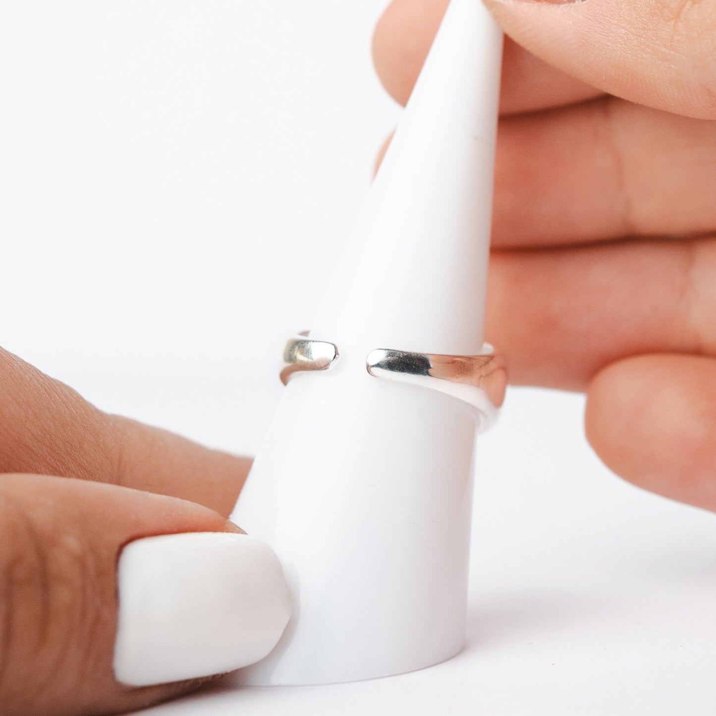 Anillo ajustable cristal transparente