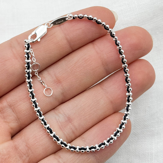 Pulsera diseño cinta negra