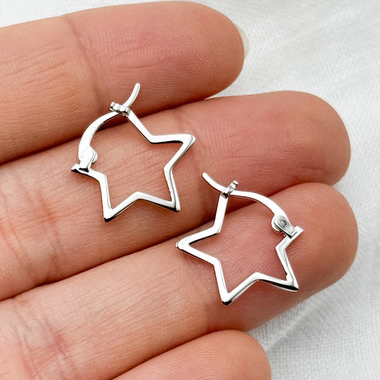 Aros argolla estrellas