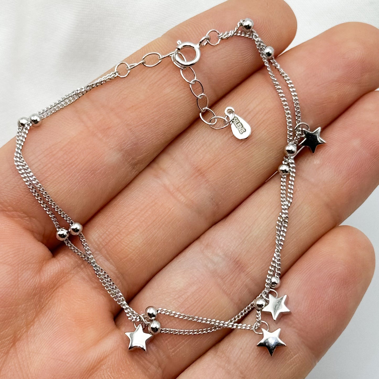 Pulsera doble estrellas