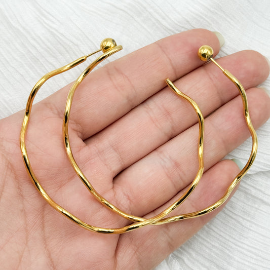 Pulseras dos esclavas bañado en oro