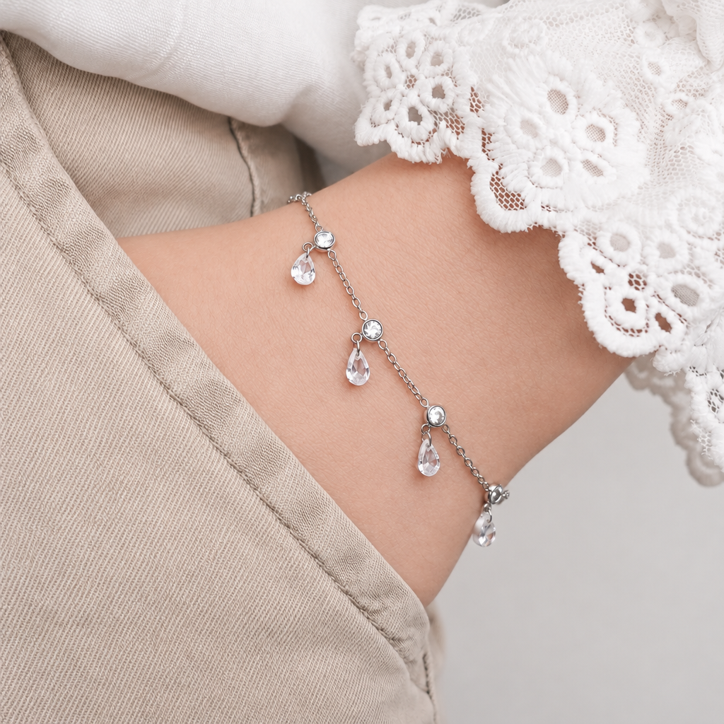 Pulsera Gotas de Luz Silver