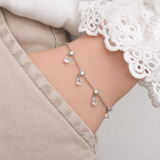 Pulsera Gotas de Luz Silver