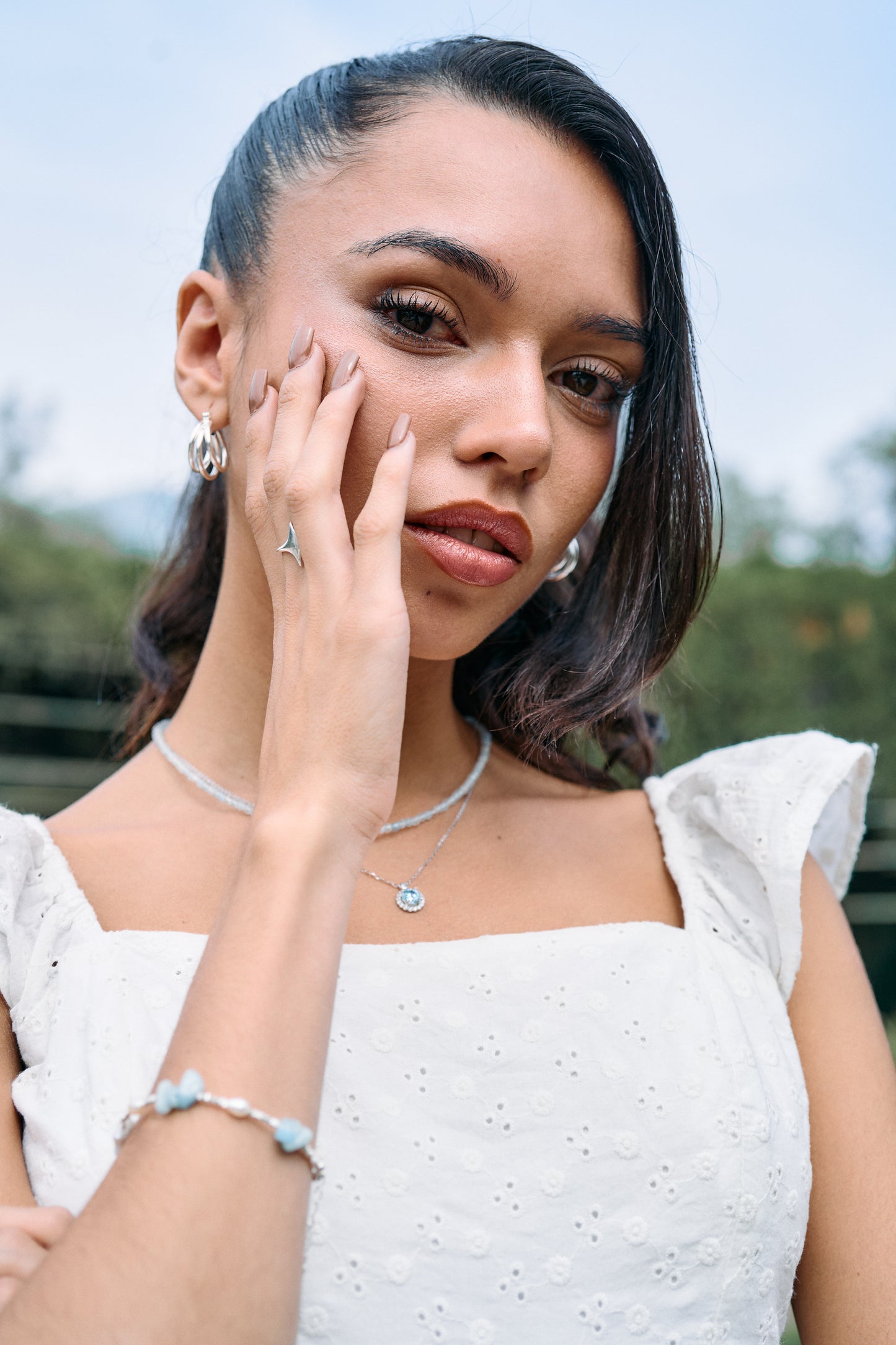 Collar aura celeste